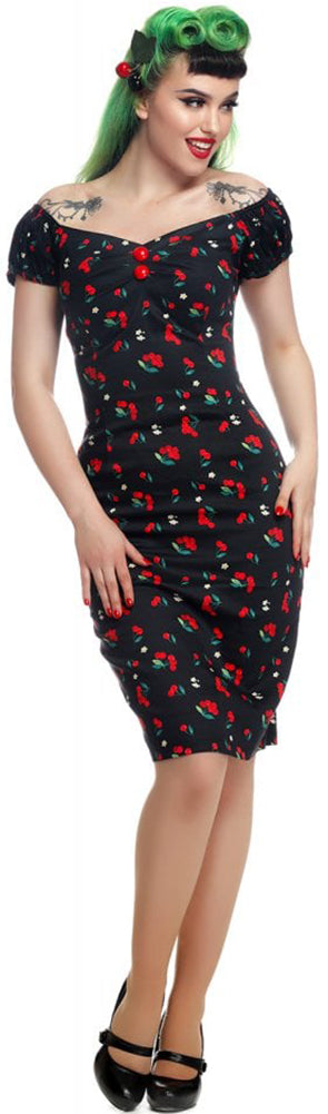 COLLECTIF_MAINLINE_DOLORES_CHERRIES_BLOSSOM_PENCIL_DRESS1