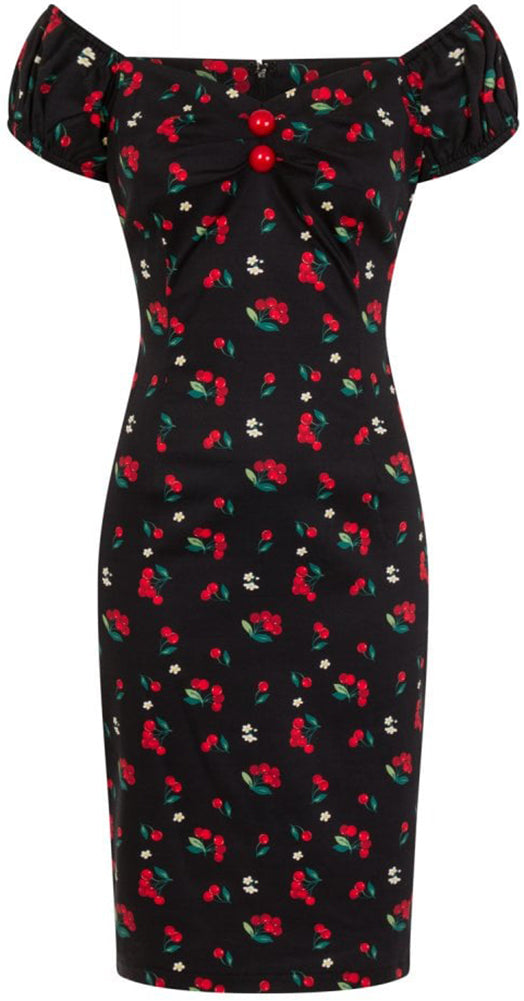 COLLECTIF_MAINLINE_DOLORES_CHERRIES_BLOSSOM_PENCIL_DRESS2