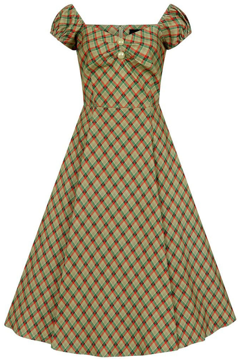 COLLECTIF_MAINLINE_DOLORES_HOLIDAY_CHECK_DOLL_DRESS1