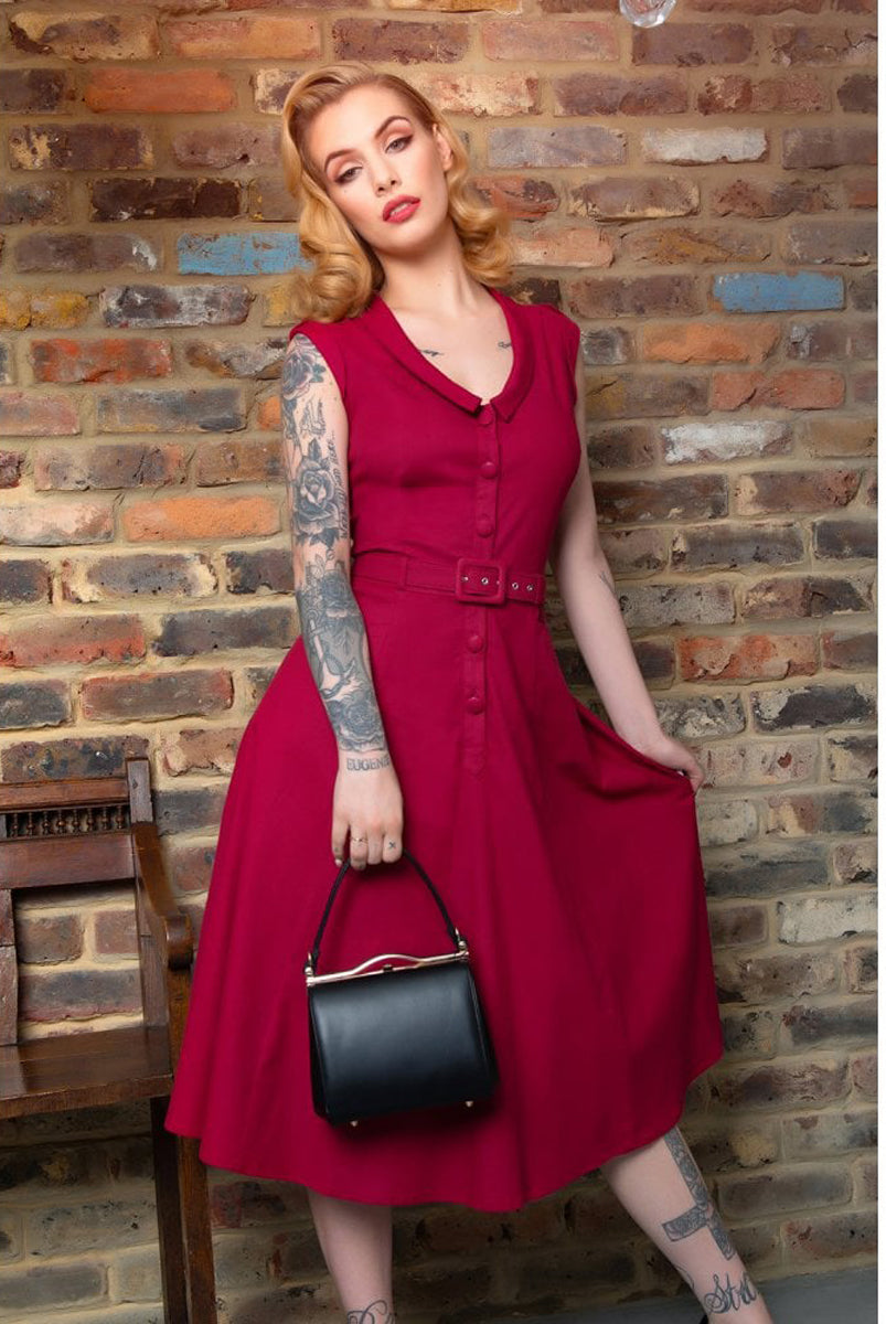 COLLECTIF_MAINLINE_LEONIE_PLAIN_SWING_DRESS_killer_kirsche_2xDvMzXOxMsmaT