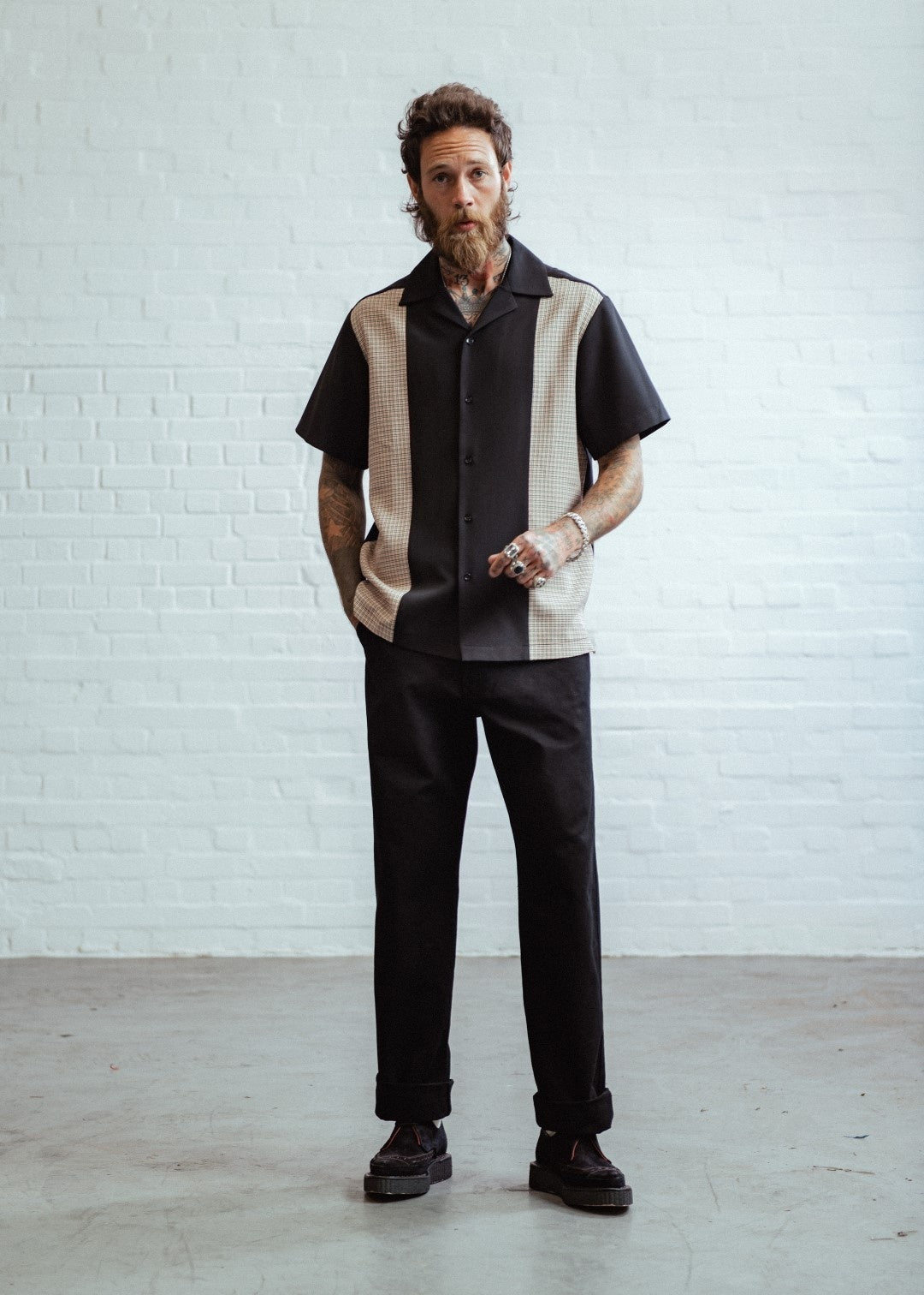 Chet_Rock_DONALD_Retro_DOGTOOTH_Hahnentritt_Kurzarm_BOWLING_HEMD_Shirt_killer_kirsche_2_-_KopiesvxV2SIWTH61C