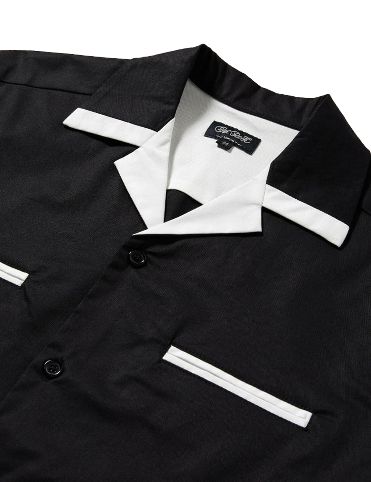 Chet_Rock_FAST_AND_LOUD_Psychobilly_Print_Retro_KURZARM_Herren_50s_BOWLING_HEMD_Shirt_-_Schwarz-3