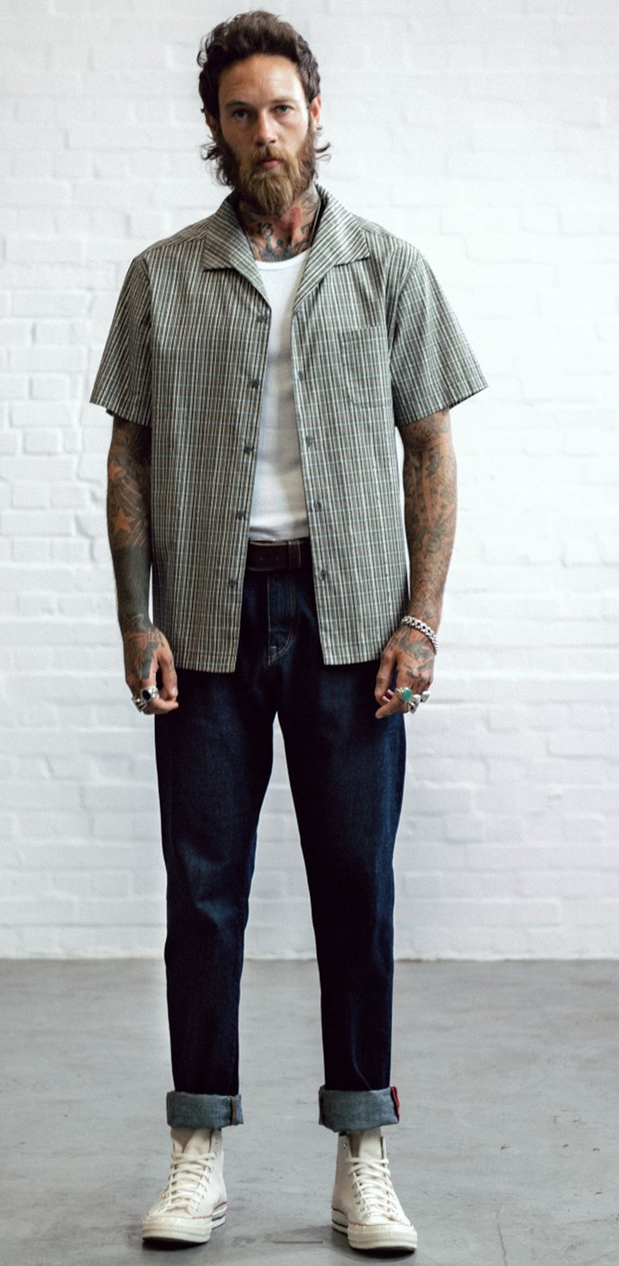 Chet_Rock_FELIX_Retro_KARO_Tartan_CHECK_Glitter_Loose_Fit_KURZARM_HEMD_Shirt_killer_kirsche_337MknXi1uIjSfA