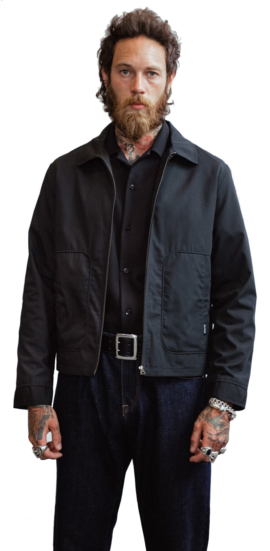 Chet_Rock_FRANK_DRIZZLER_Classic_Workwear_Tartan_JACKE_-_Schwarz_killer_kirsche_8