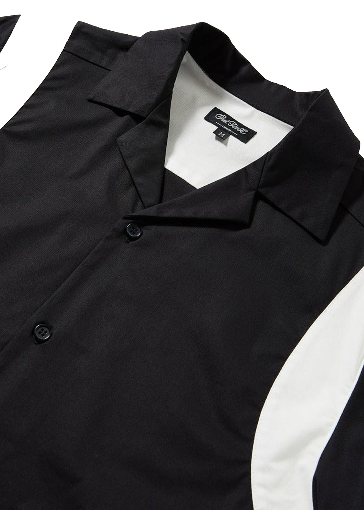 Chet_Rock_GUITAR_HEAD_Print_Retro_KURZARM_Herren_50s_BOWLING_HEMD_Shirt_-_Schwarz-3