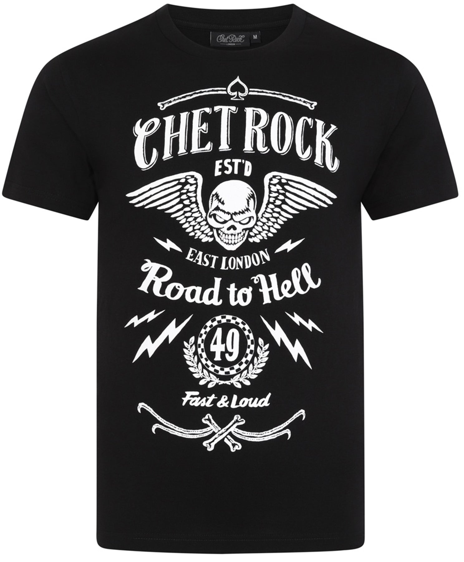 Chet_Rock_ROAD_TO_HELL_Skull_Totenkopf_Rundhals_MOTIV_Herren_Kurzarm_SHIRT_killer_kirsche_2_-_Kopie