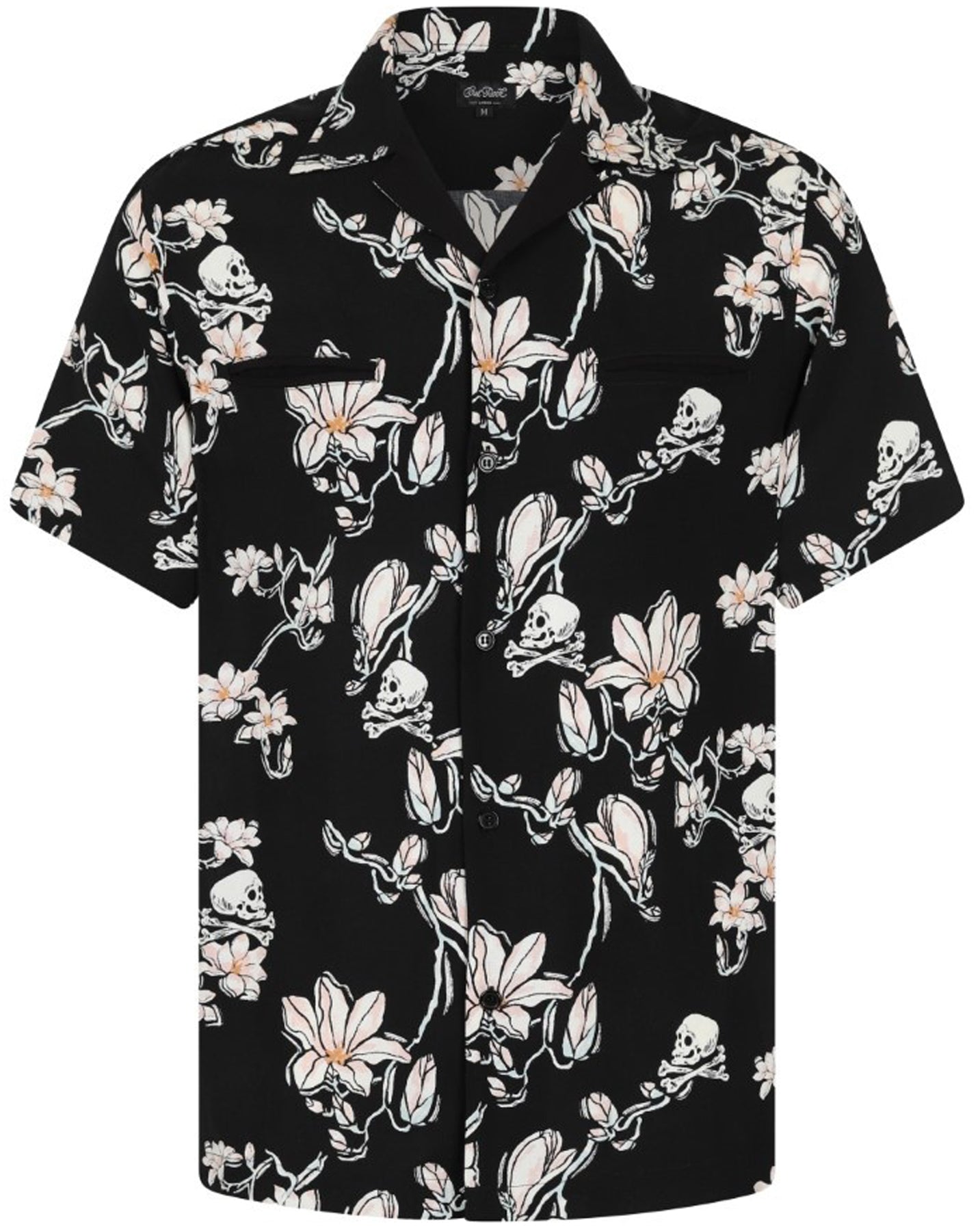 Chet_Rock_SKULLS_AND_FLOWERS_Retro_TOTENKOPF_Blumen_Kurzarm_HEMD_Shirt_killer_kirsche__0