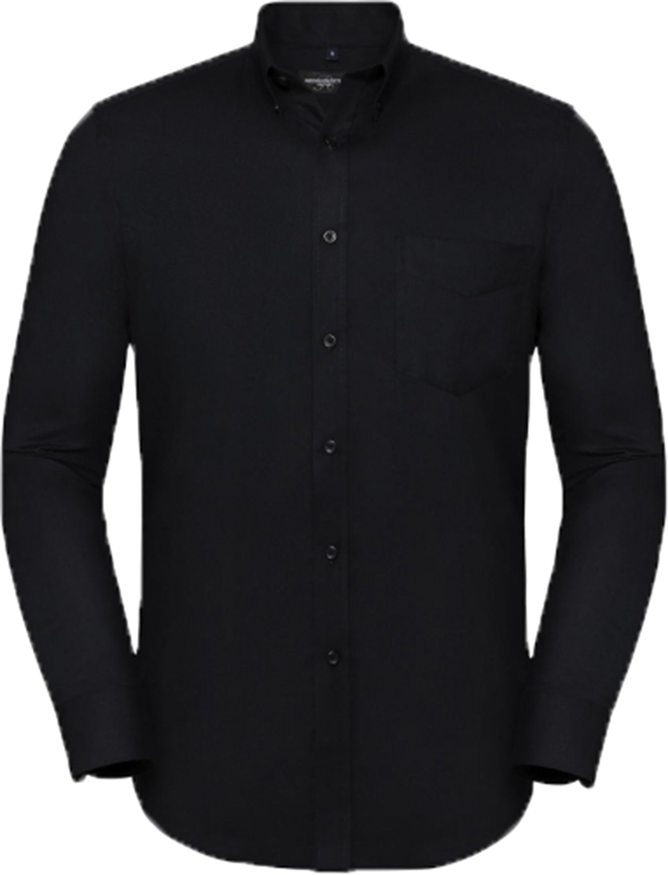 Classic_BUTTON-DOWN_Vintage_PLAIN_Basic_LANGARM_Shirt_HEMD_Schwarz_Killer_Kirsche-1