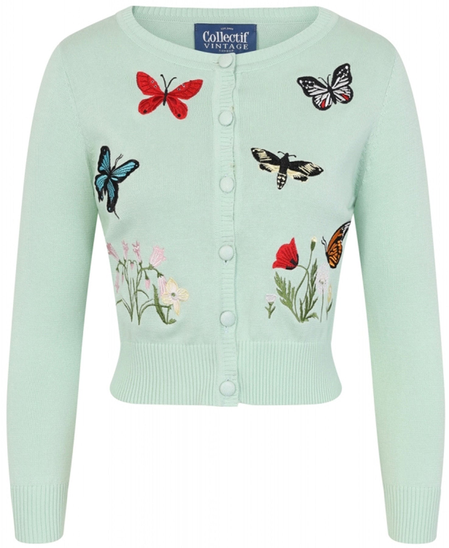Collectif_ABIGAIL_BUTTERFLY_50s_Schmetterling_Blumen_CARDIGAN_Strickjacke_killer_kirscheXoIHmsGIjVT6R