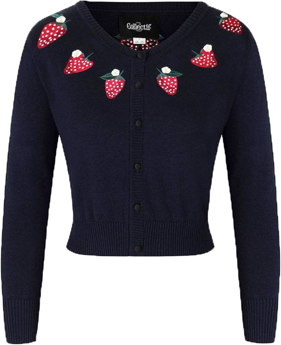 Collectif_ABIGAIL_Vintage_STRAWBERRY_Erdbeeren_Cropped_CARDIGAN_Strickjacke-2