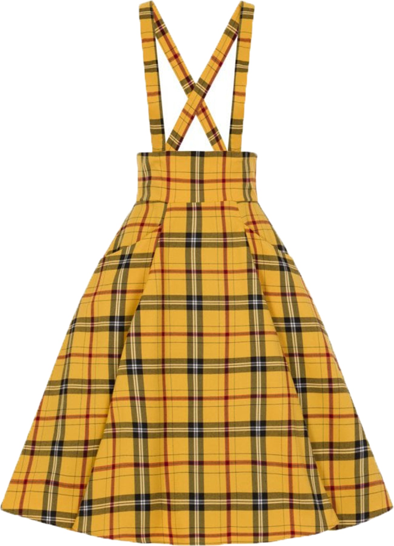 Collectif_ALEXA_CLUELESS_Vintage_CHECK_Suspenders_50s_SWING_SKIRT_Rock-2
