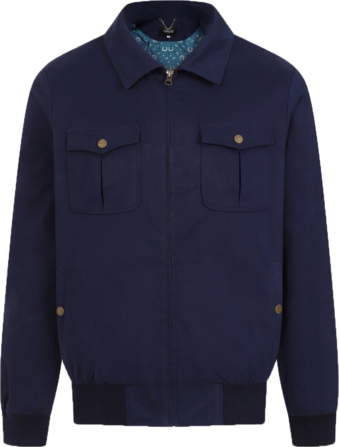 Collectif_ALLISTER_Oldschool_PLAIN_Langarm_HERREN_Bomber_Jacket_JACKE_Dunkelblau_Killer_Kirsche-2