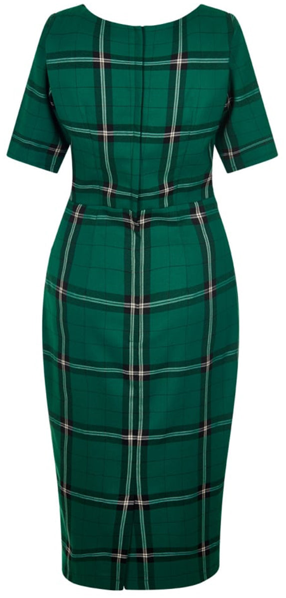 Collectif_AMBER_Vintage_EVERGREEN_CHECK_Pencil_DRESS_Kleid-3