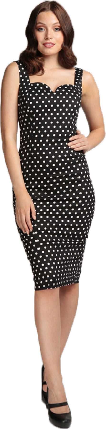 Collectif_ANITA_50s_POLKA_DOT_Punkte_SWEETHEART_Traeger_PENCIL_DRESS_Bleistiftkleid-11Z711dNK07Jdk