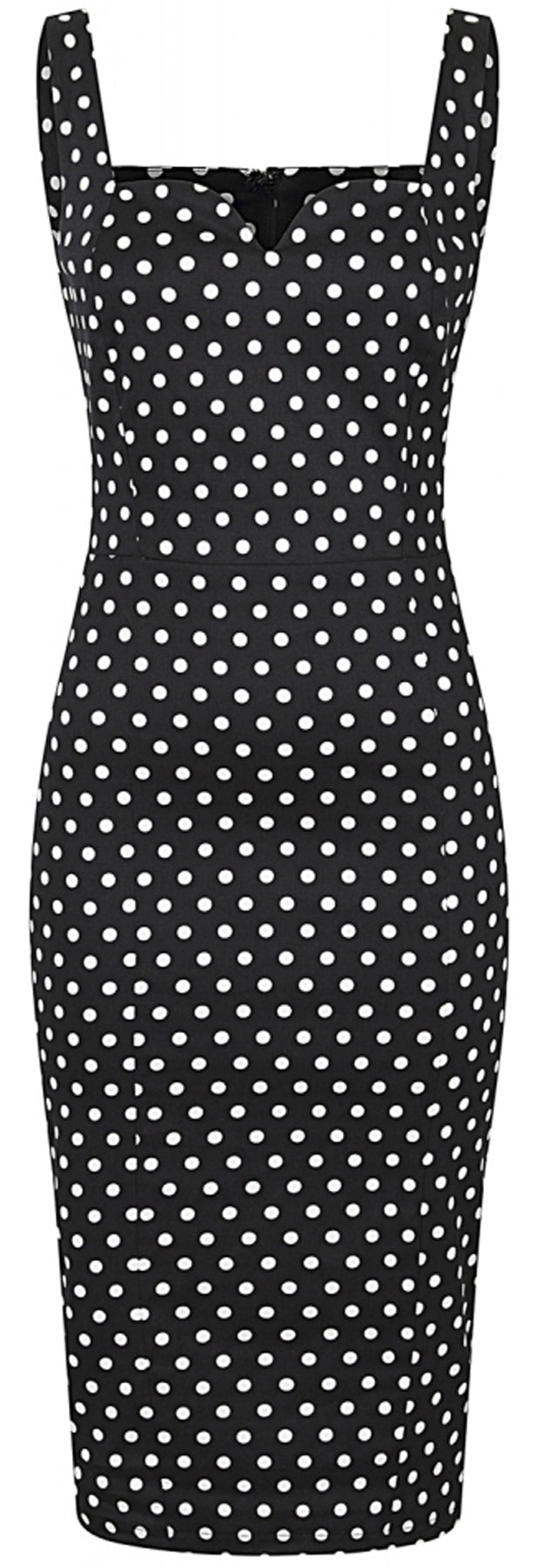 Collectif_ANITA_50s_POLKA_DOT_Punkte_SWEETHEART_Traeger_PENCIL_DRESS_Bleistiftkleid_killer_kirsche_2