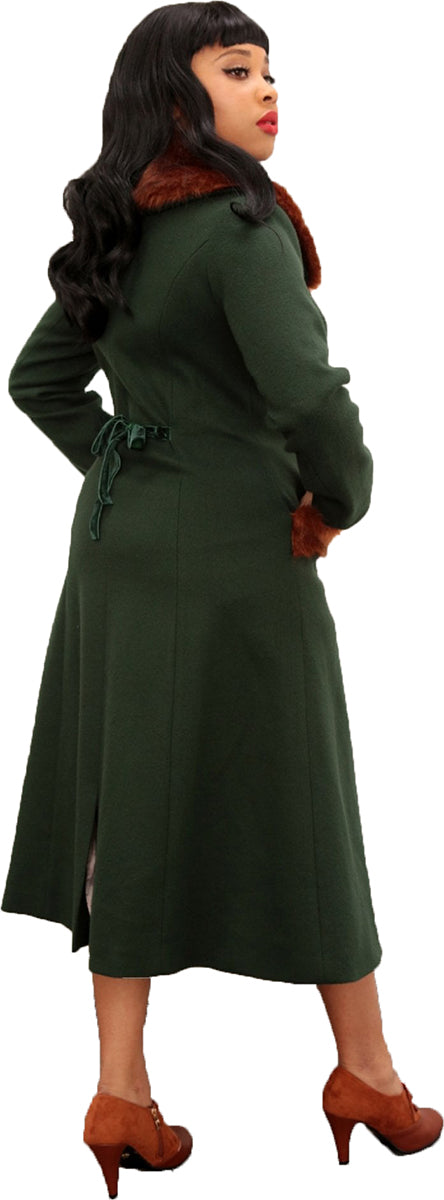 Collectif_ANNASOFIA_Vintage_FAUX_FUR_Kunstfell_A-Linie_Retro_COAT_Mantel_Gruen-2