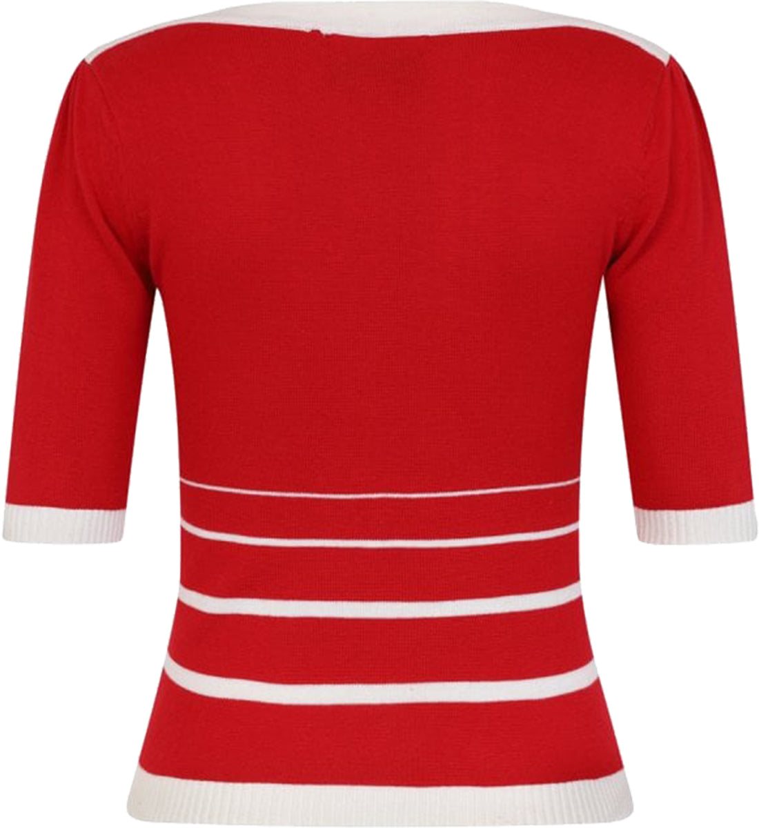 Collectif_ARMANDA_Vintage_STRIPED_Streifen_Halbarm_JUMPER_Pullover_Rot-3