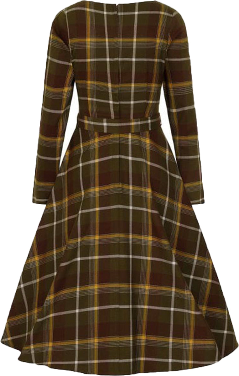Collectif_ARWEN_Vintage_MOSSHILL_CHECK_Karo_50s_Langarm_SWING_DRESS_Kleid-3