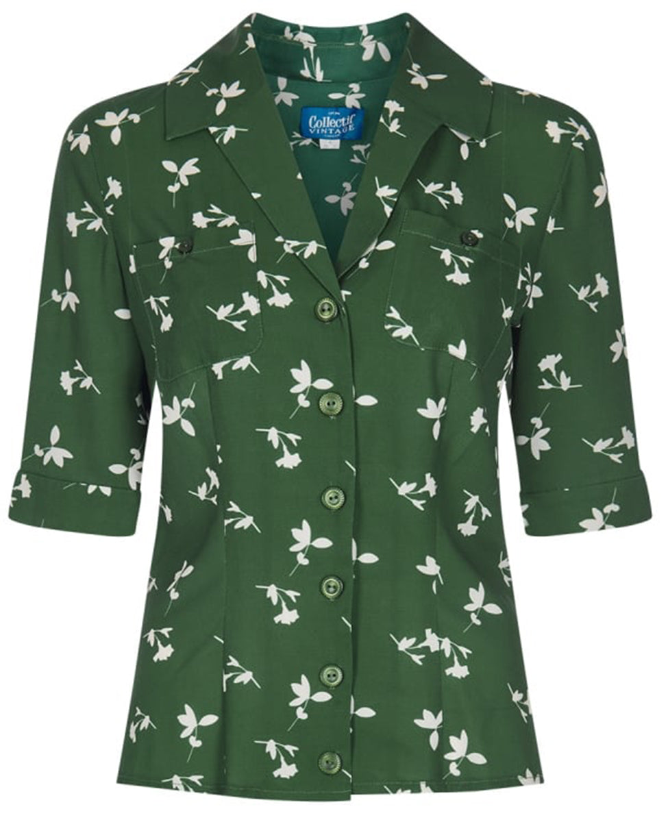 Collectif_AUBREY_Vintage_PRESSED_FLORAL_V-Neck_Collar_SHIRT_Bluse-2
