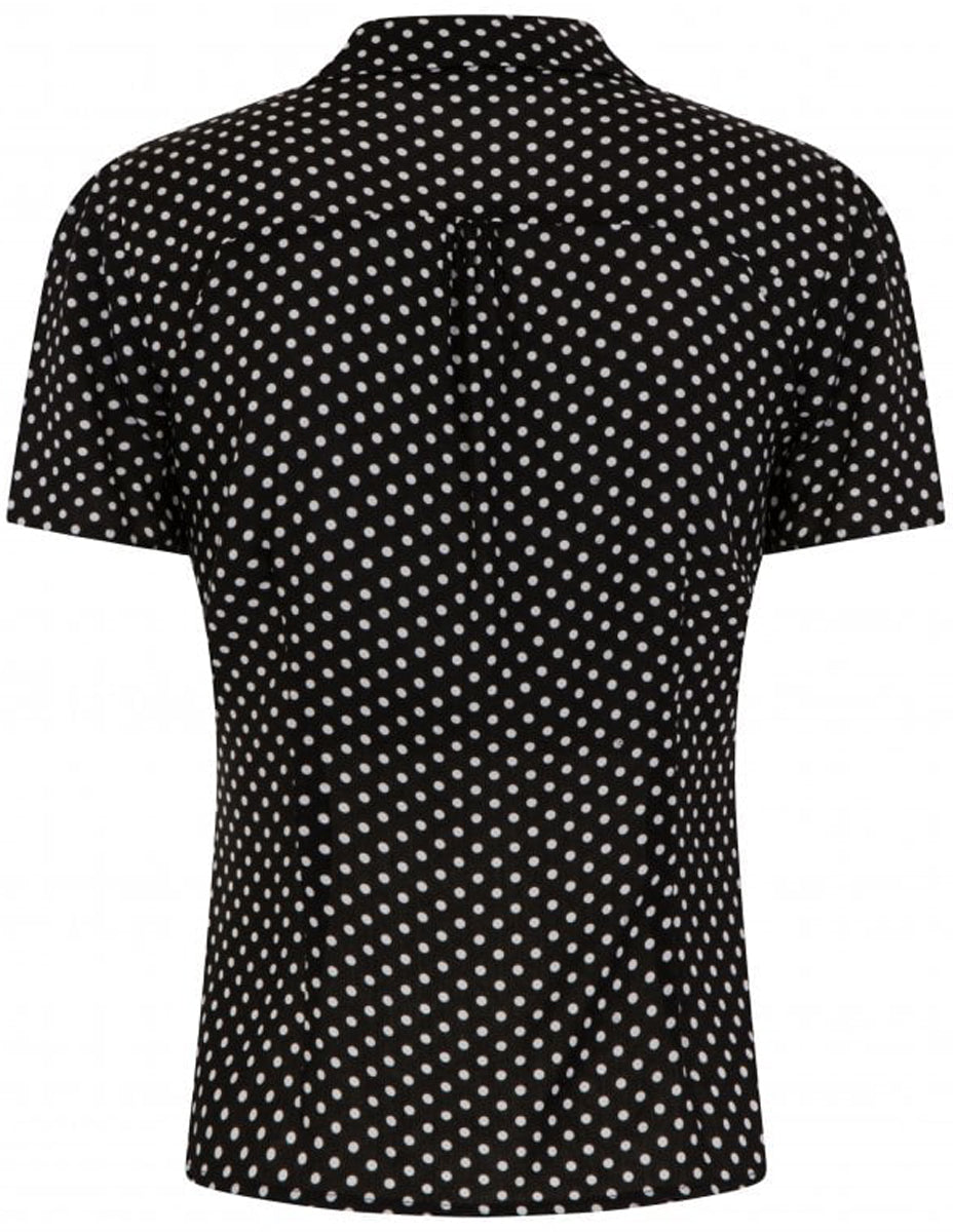 Collectif_AVERY_Vintage_POLKA_DOT_Punkte_40s_Kurzarm_BLOUSE_Bluse_Schwarz_killer_kirsche_2