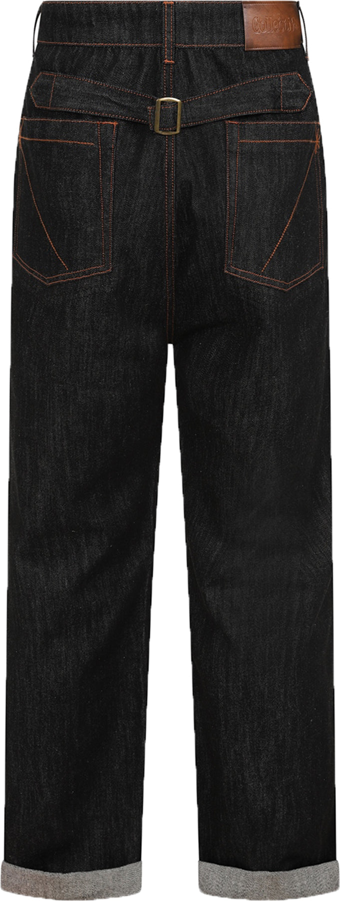 Collectif_AXEL_High_Waist_CINCH-BACK_4-Pocket_Denim_50s_Oldschool_JEANS_Hose_Black_Killer_Kirsche-3