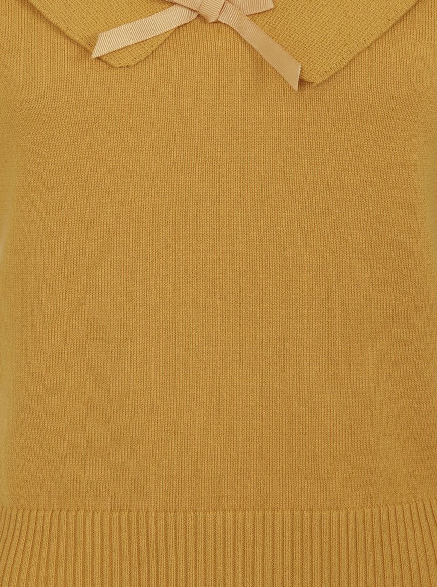 Collectif_BABETTE_Vintage_BOW_Collar_3-4_Arm_JUMPER_Pullover_-_Senfgelb4XNoIwnGVzB5ht