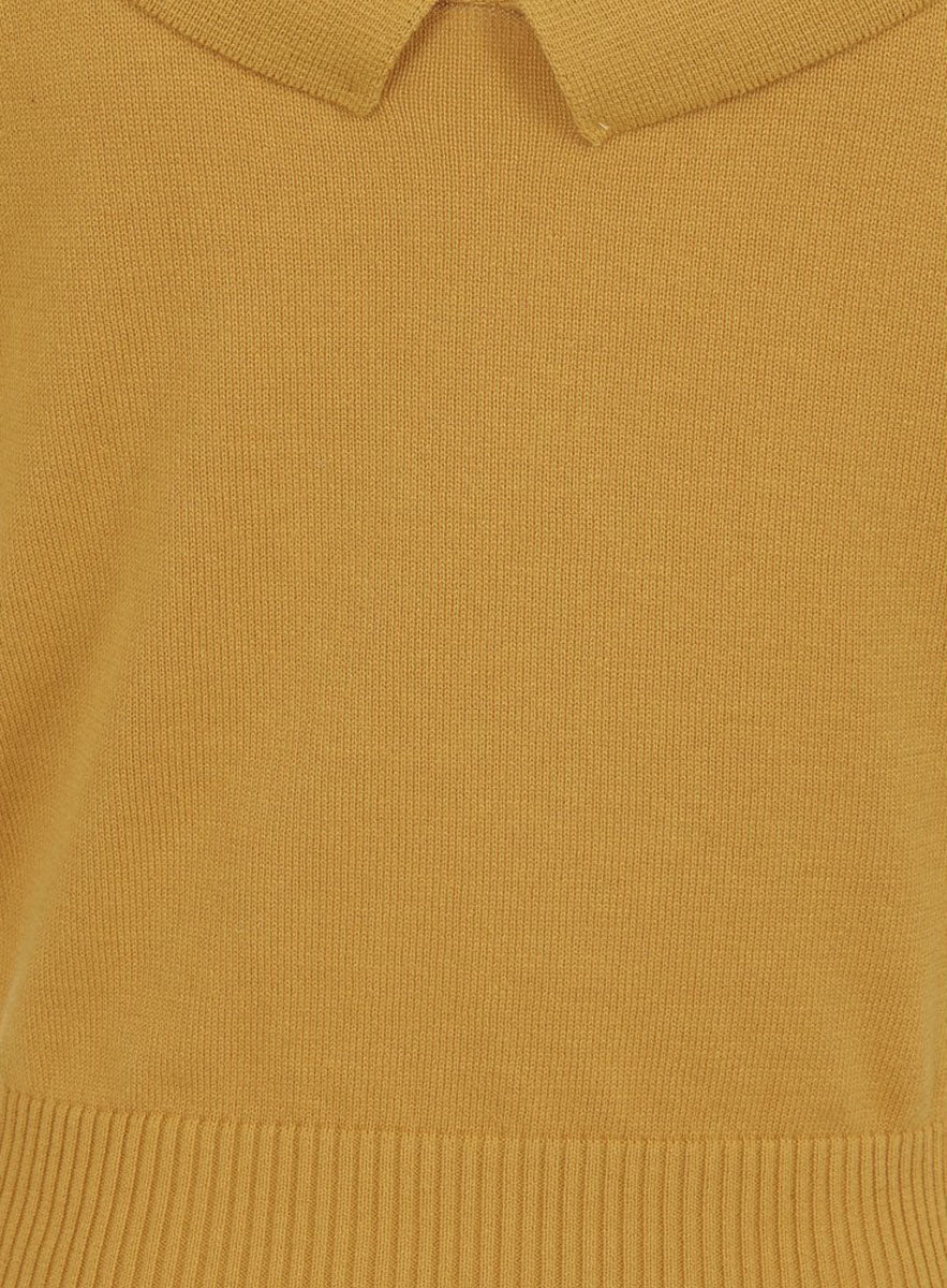 Collectif_BABETTE_Vintage_BOW_Collar_3-4_Arm_JUMPER_Pullover_-_Senfgelb5nyoG4iO7cFZsF