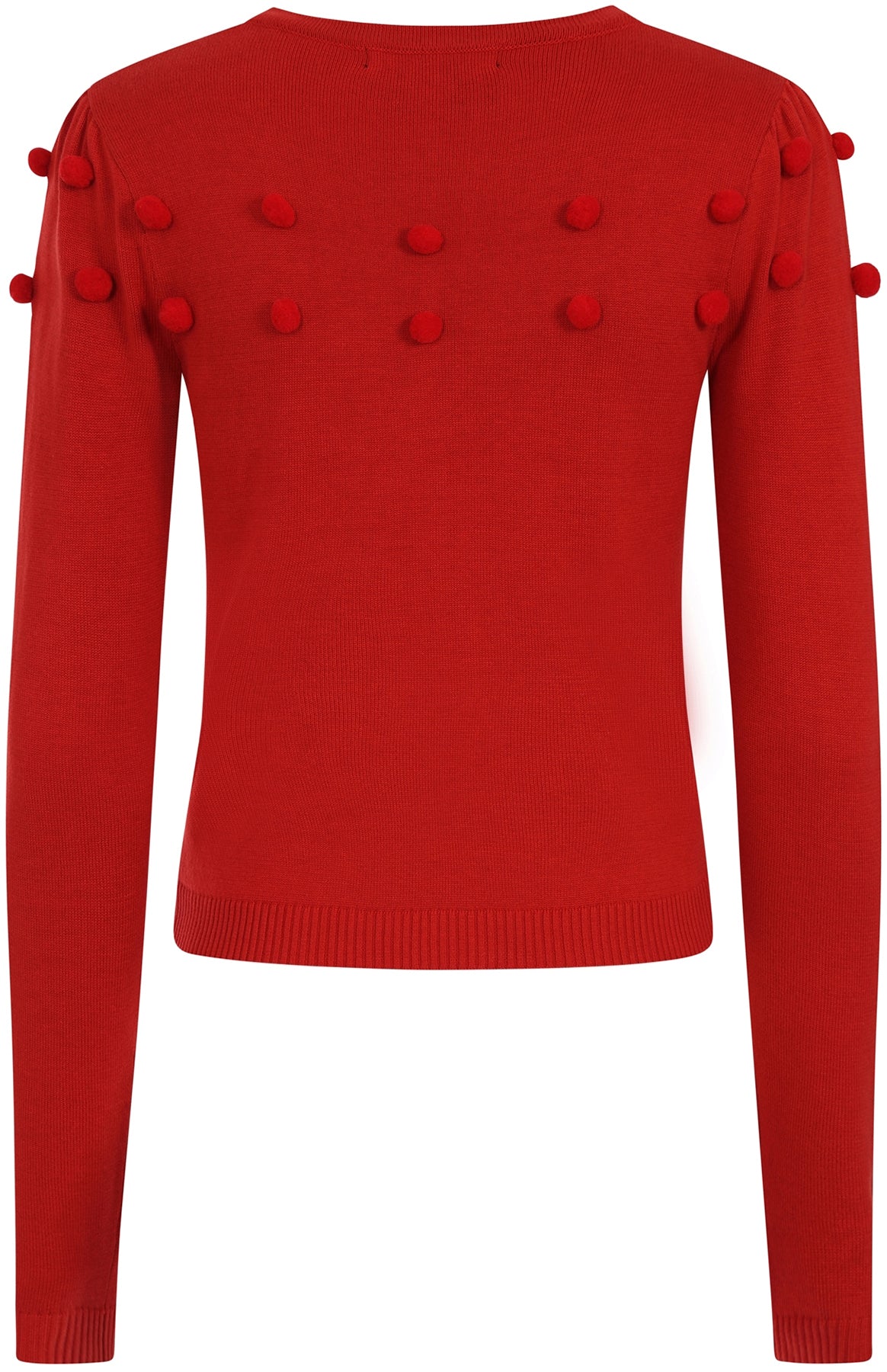 Collectif_BARBARA_POM_POM_Feinstrick_Langarm_Retro_PULLOVER_Oberteil_Orange_killer_kirsche_3