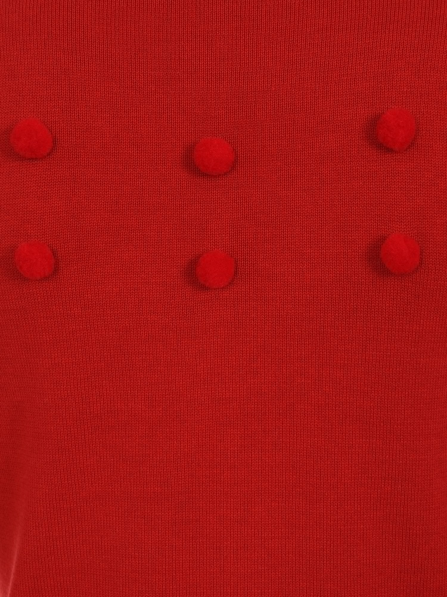 Collectif_BARBARA_POM_POM_Feinstrick_Langarm_Retro_PULLOVER_Oberteil_Orange_killer_kirsche_5