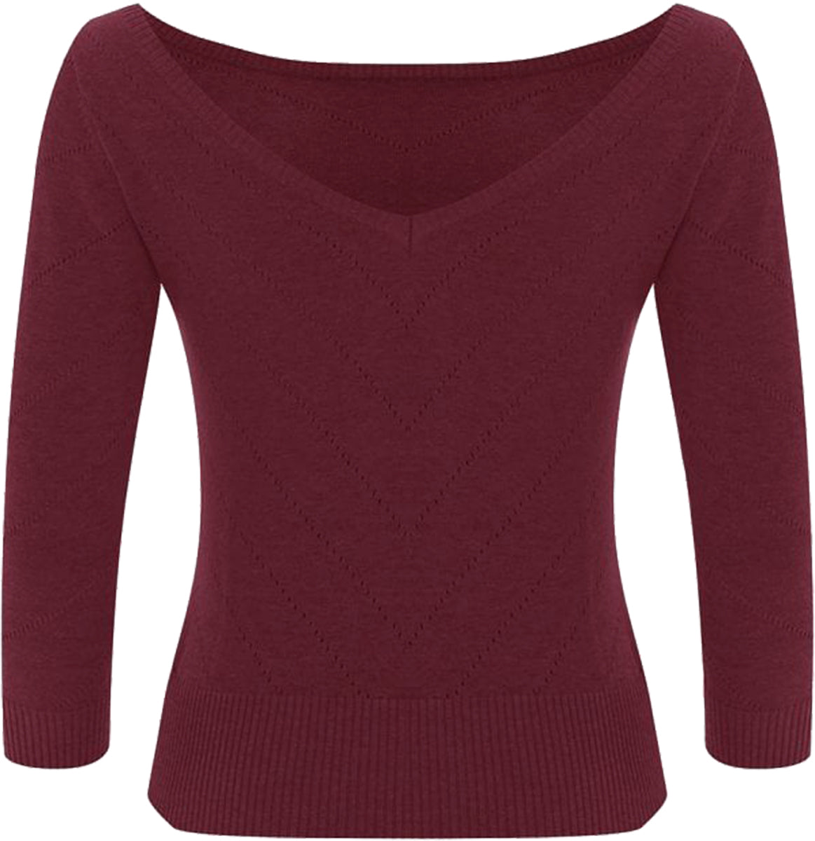 Collectif_BARDOT_Vintage_LOCHMUSTER_Boat_Neck_JUMPER_Knit_SHIRT_Rot-3
