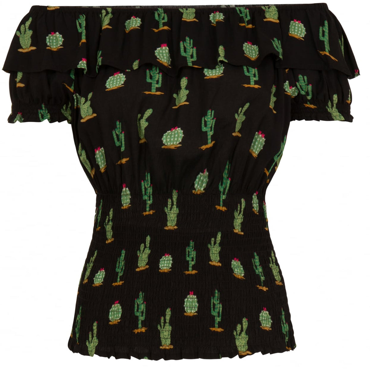 Collectif_BEBE_Vintage_CACTUS_Kaktus_RUFFLE_Rueschen_Gypsy_BLUSE_Shirt-2nq0qix3cg7jlR