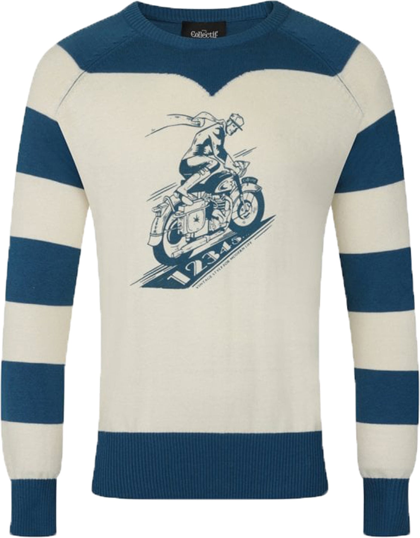 Collectif_BENJI_Vintage_CAF_RACER_40s_Feinstrick_STRIPED_LANGARM_Pullover_killer_kirschePLlnSqhocBC2w