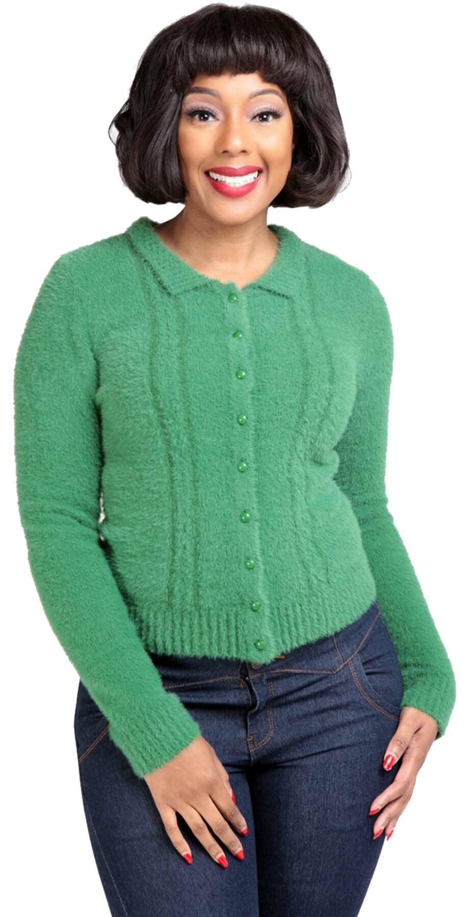 Collectif_CARA_Vintage_Kragen_langarm_Zopfmuster_Strickjacke_CARDIGAN_killer_kirsche_1