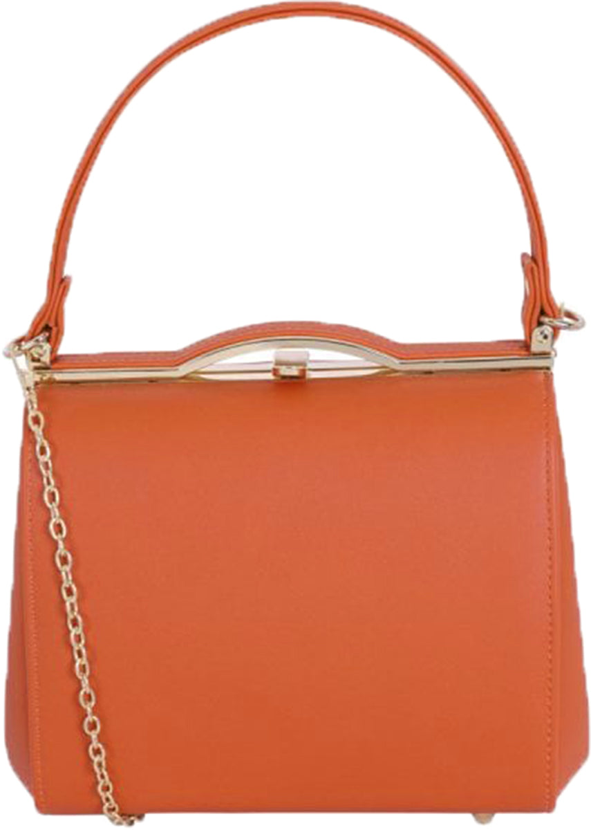 Collectif_CARRIE_Vintage_Kunstleder_Top_Clasp_CLUTCH_Handbag_TASCHE_Orange-1