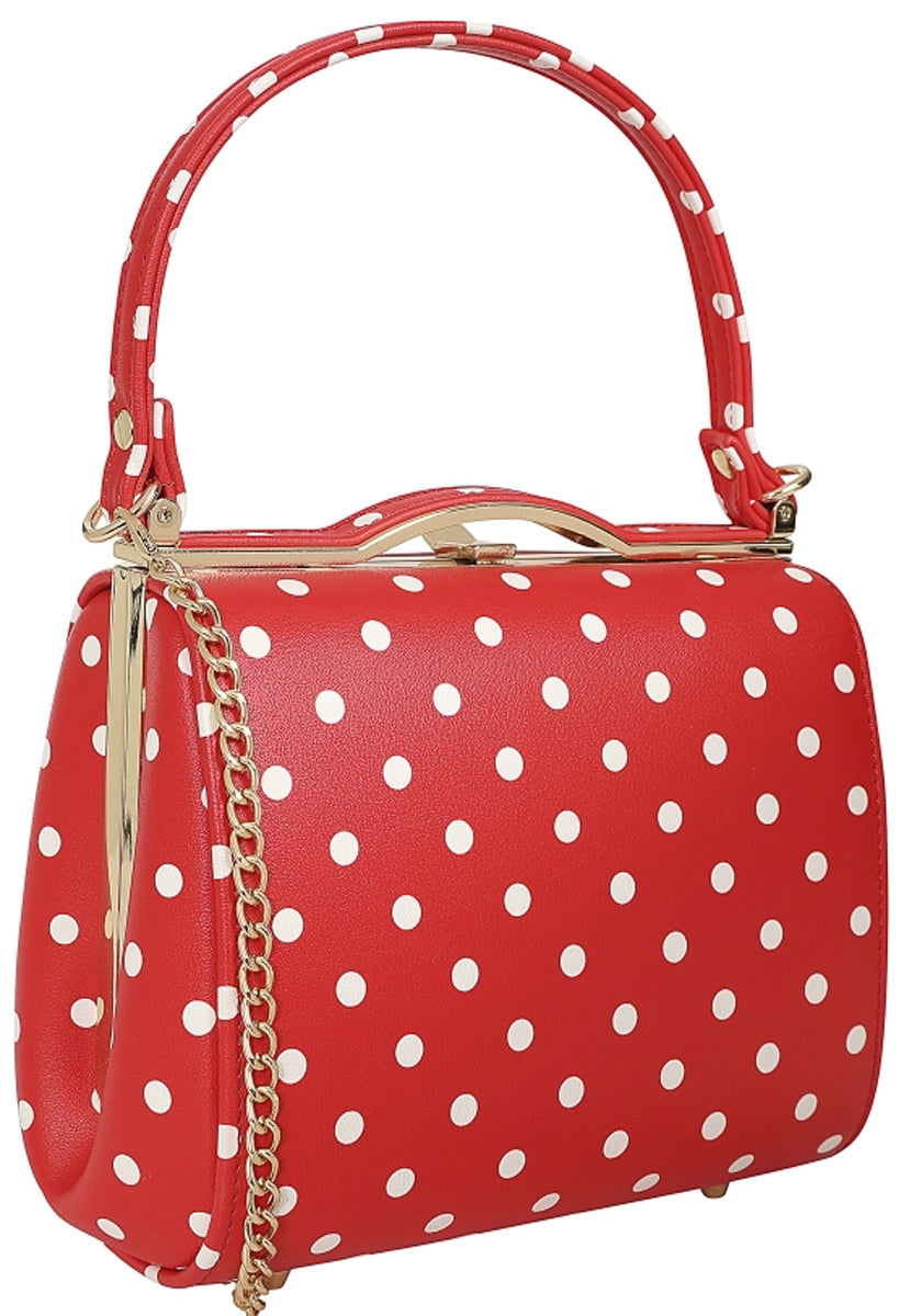 Collectif_CARRIE_Vintage_Polka_dots_punkte_Kunstleder_Top_Clasp_CLUTCH_Handbag_TASCHE_killer_kirsche_2eZUwgBS5u3N9Z
