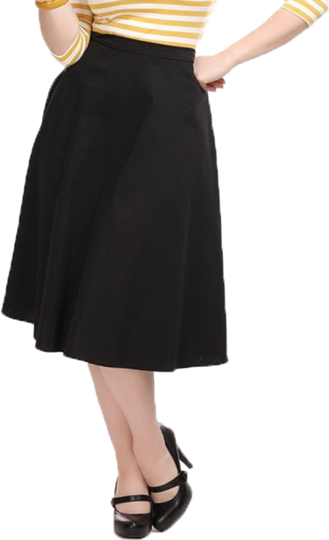 Collectif_CASSIE_Vintage_CLASSIC_Plain_50s_High_Waist_SWING_SKIRT_Rock_Schwarz_killer_kirschedEEilNbqbrfNs