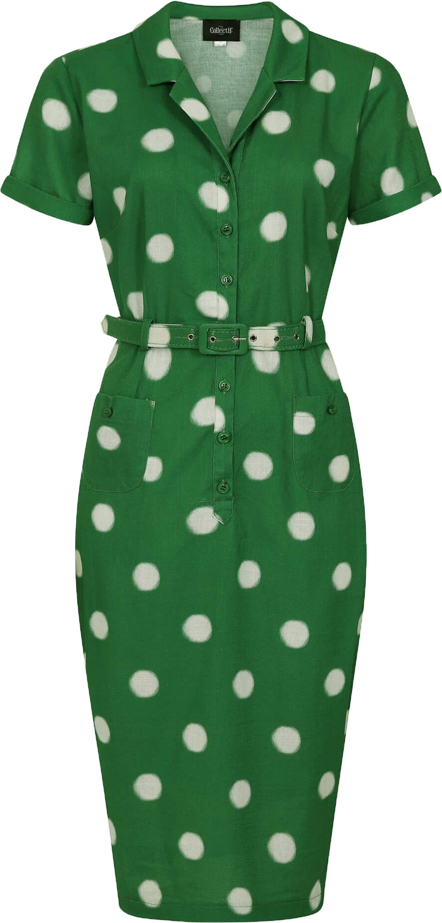 Collectif_CATERINA_50s_PAINTED_POLKA_DOT_Hemd_PENCIL_DRESS_Bleistiftkleid_1