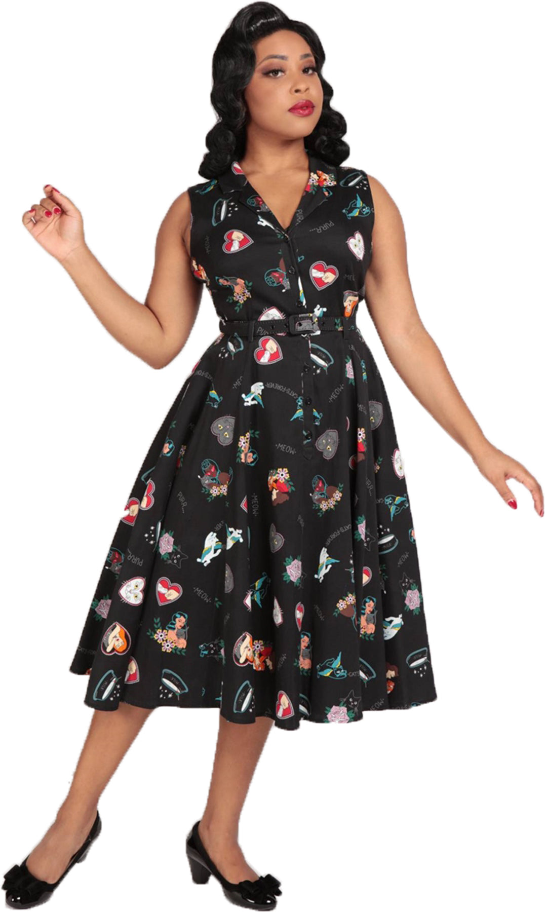 Collectif_CATERINA_CATS_FOREVER_Retro_SLEEVELESS_Katzen_Swing_Dress_HEMDKLEID_Killer_Kirsche-1OwBkcxKYjqgtG