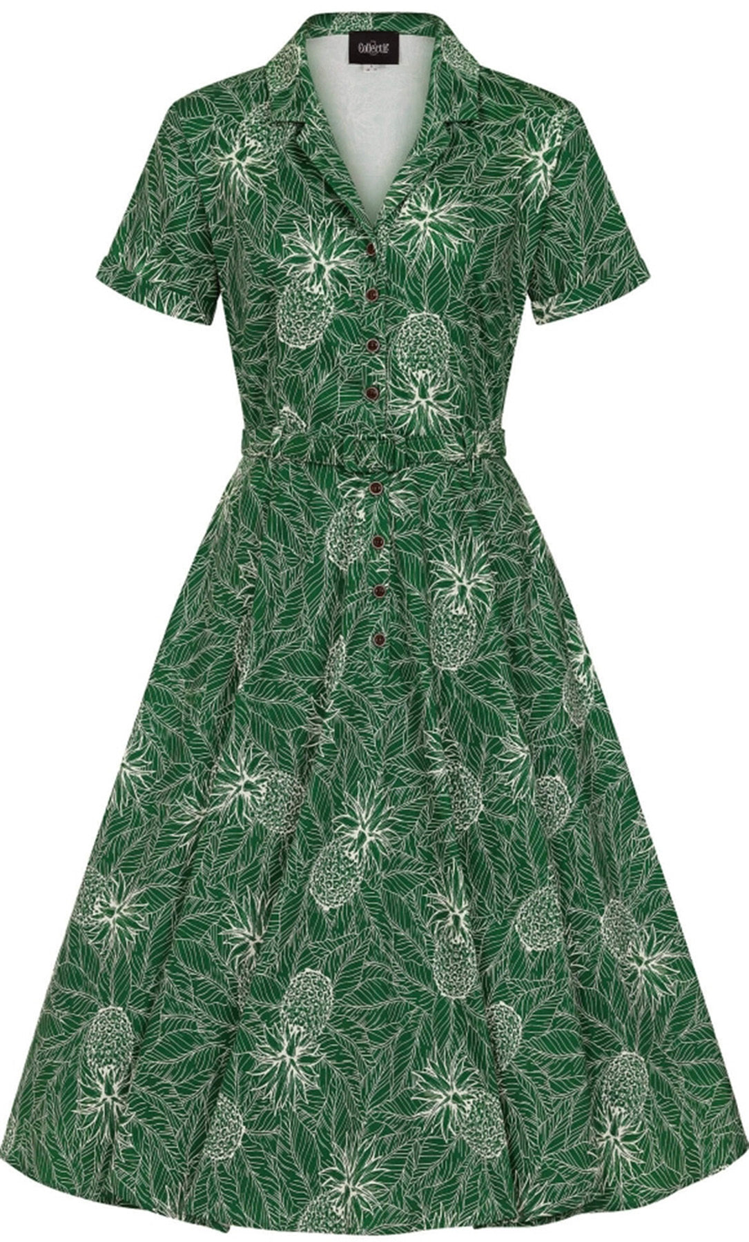 Collectif_CATERINA_Vintage_PINEAPPLE_PALM_Palmen_HEMDKLEID_Swing_Dress_killer_kirsche