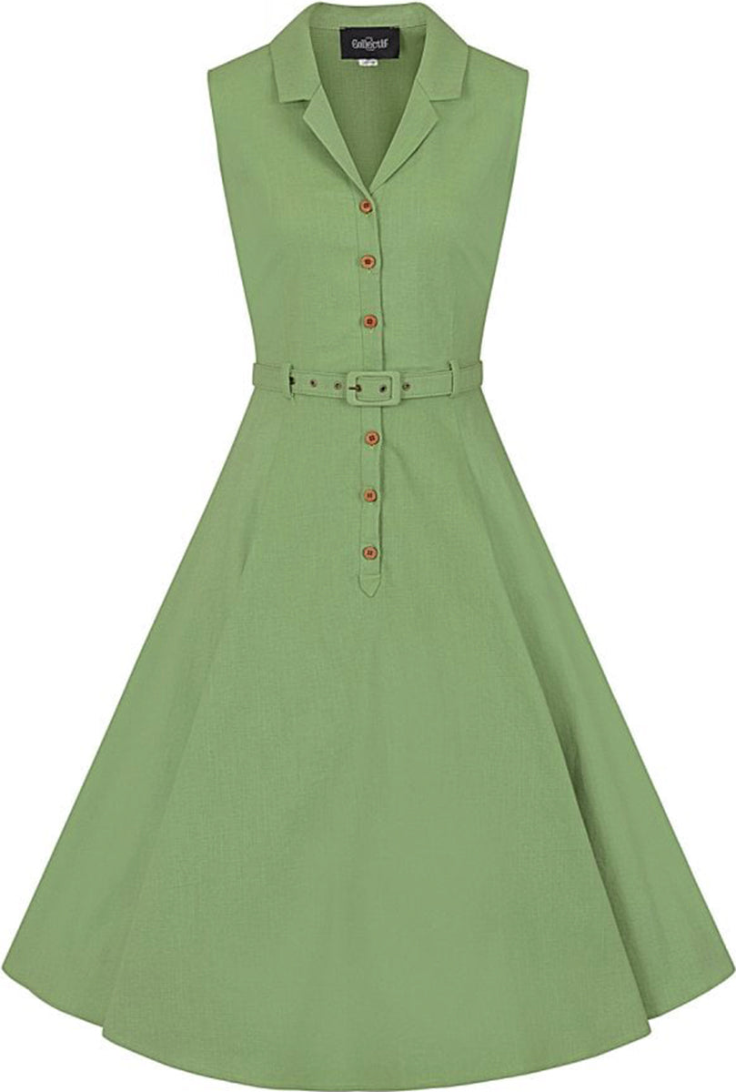 Collectif_CATERINA_Vintage_PLAIN_Sleeveless_Swing_Dress_HEMDKLEID_Gruen-335yUfZRFMtOg0