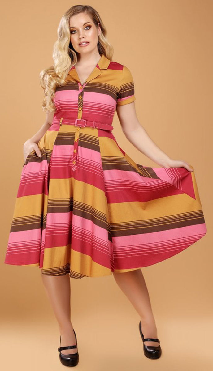 Collectif_CATERINA_Vintage_SUNSET_STRIPES_Streifen_Swing_Dress_HEMDKLEID-2TwxDW2NhRzbCZ