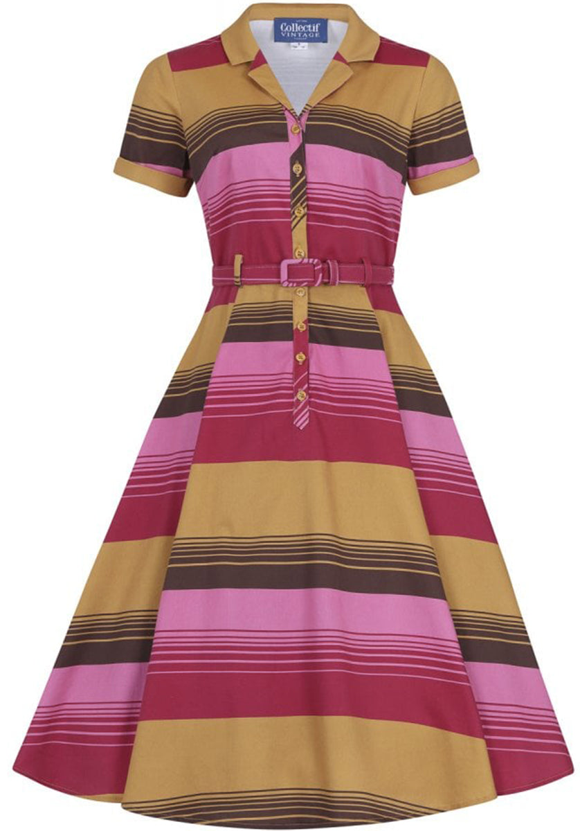 Collectif_CATERINA_Vintage_SUNSET_STRIPES_Streifen_Swing_Dress_HEMDKLEID-3YgZa8dfyv63Ym