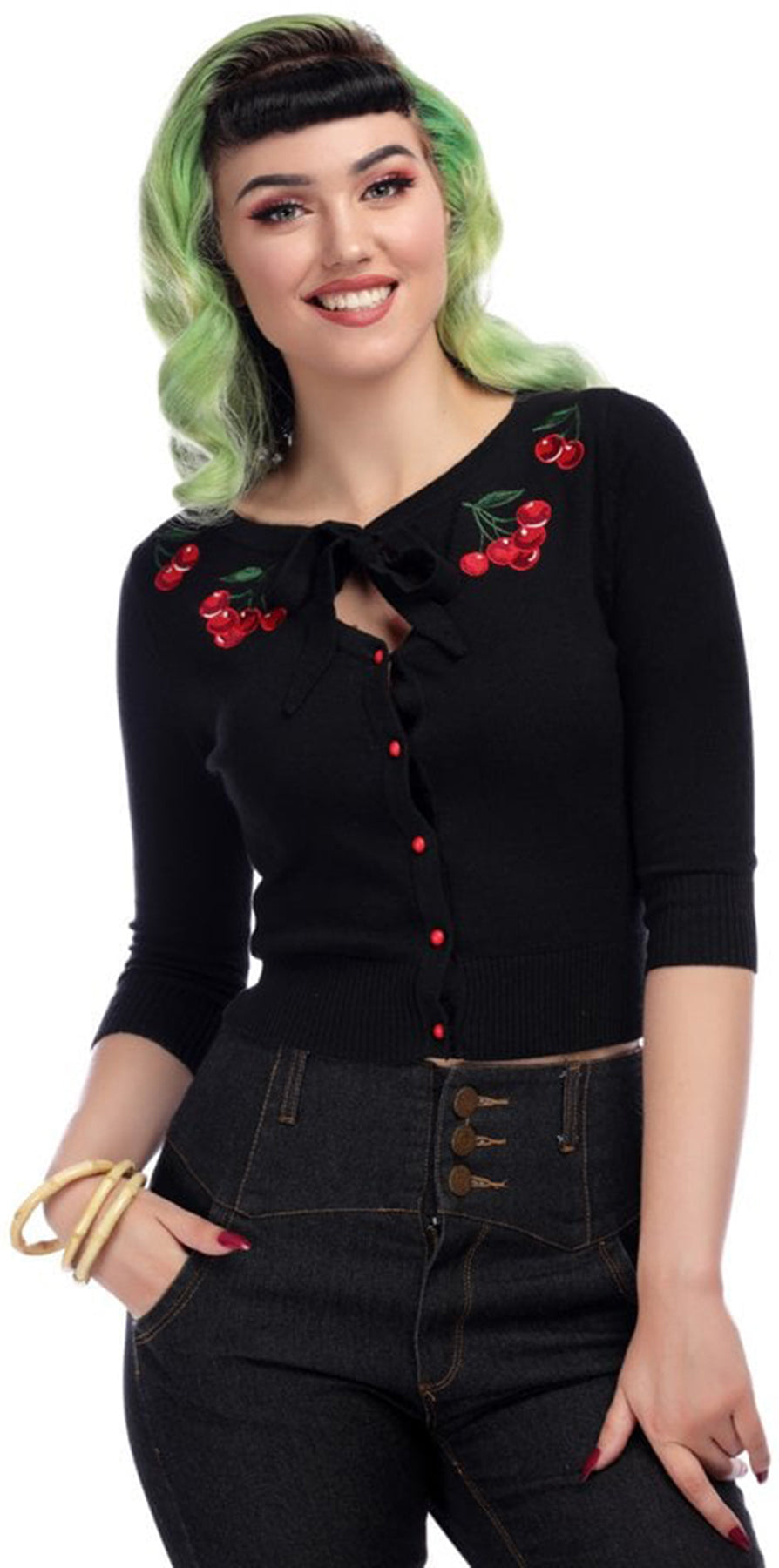 Collectif_CHARLENE_Cherries_KIRSCHEN_Schleife_BOW_Strickjacke_CARDIGAN_killer_kirsche