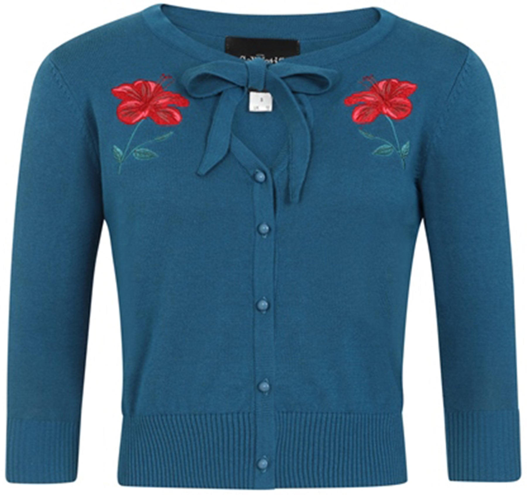 Collectif_CHARLENE_EDEN_Schleife_Blueten_EMBROIDERY_Strickjacke_CARDIGAN_killer_kirsche_2