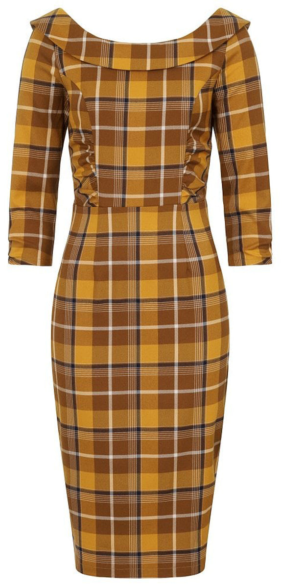 Collectif_CHEYENNE_HERRINGBONE_Vintage_COLLAR_Pencil_DRESS_Bleistifkleid__killer_kirsche_2