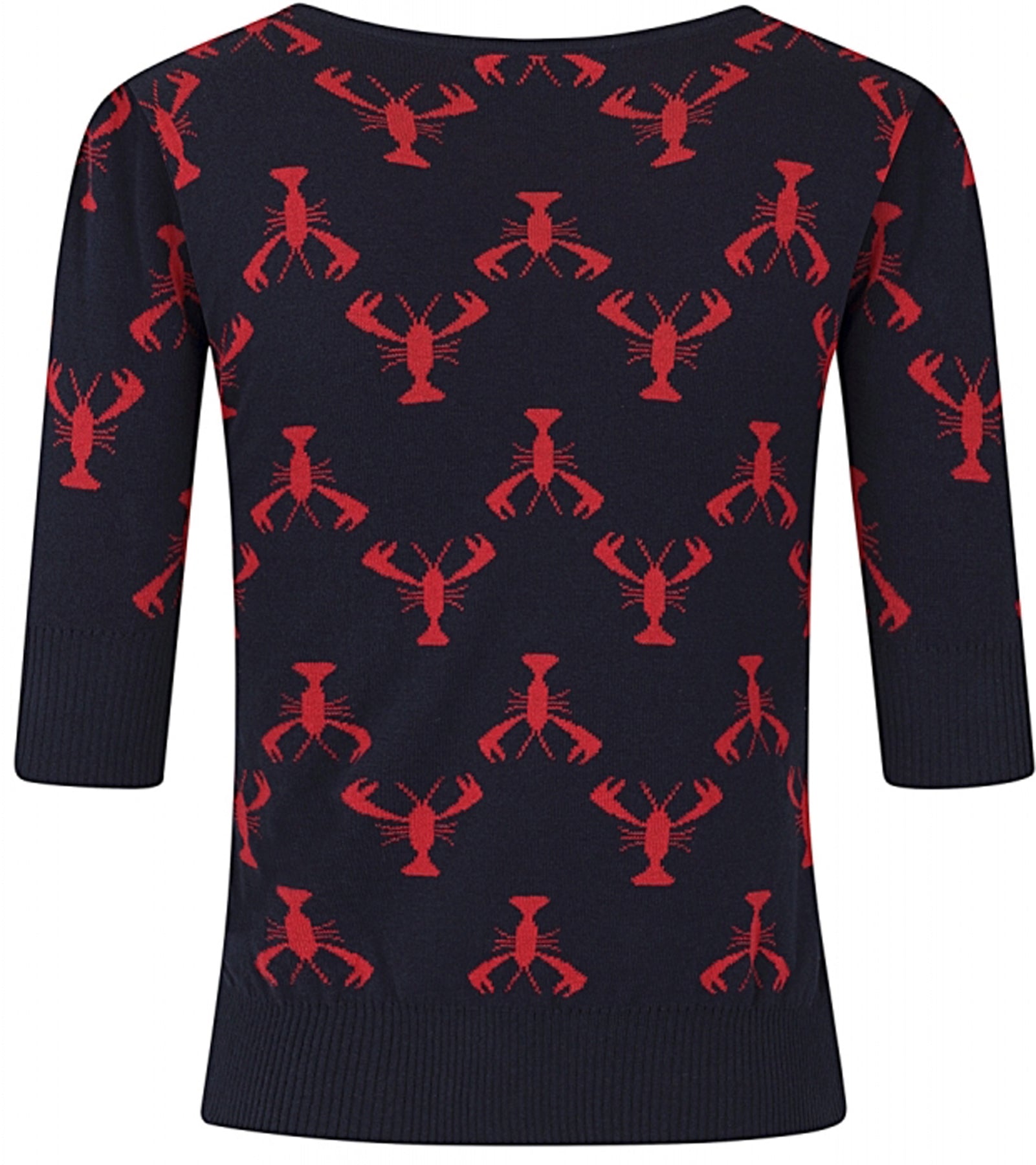 Collectif_CHRISSIE_Retro_LOBSTER_Hummer_Halbarm_Feinstrick_KNITTED_TOP_Pullover_killer_kirsche_3