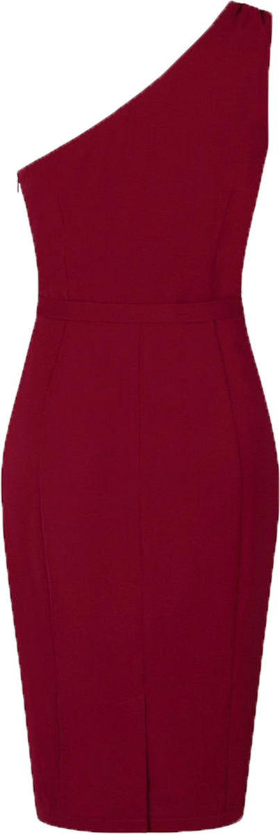 Collectif_CINDAL_Vintage_ONE_SHOULDER_Bleistiftkleid_PENCIL_DRESS_Weinrot-2