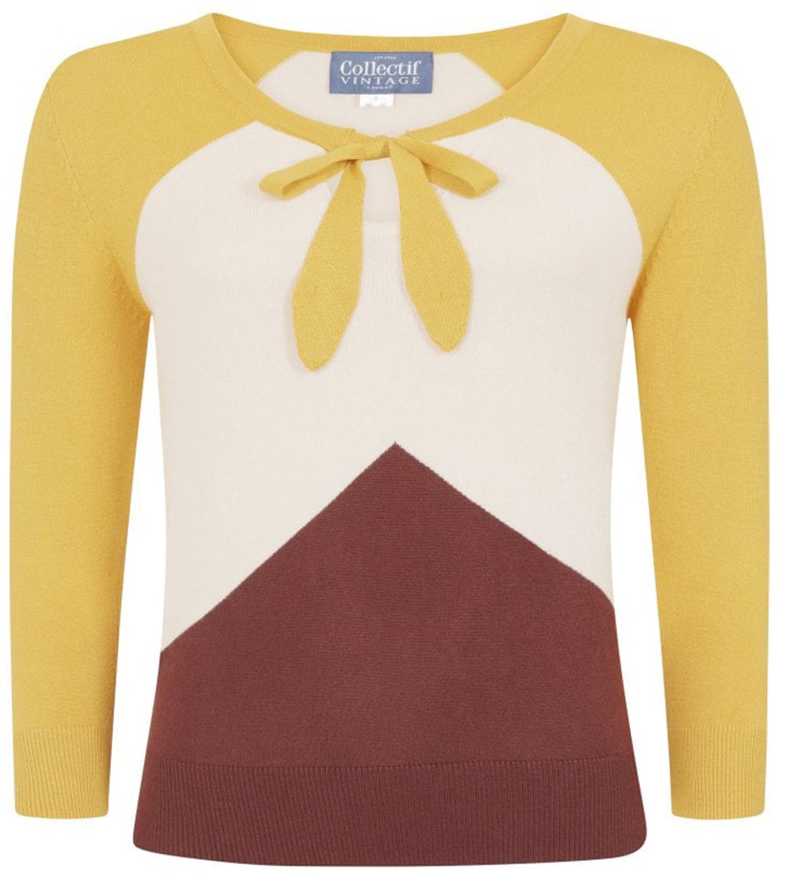 Collectif_CLARETTA_Vintage_KNITTED_Peephole_Bow_Feinstrick_JUMPER_Pullover_killer_kirscheLpJhCycnO052k