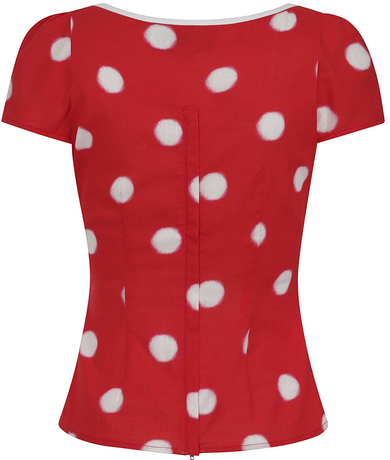 Collectif_COLLECTIF_MAINLINE_MIMI_PAINTED_POLKA_TOP_Punkte_bluse_-_rot_killer_kirsche_2