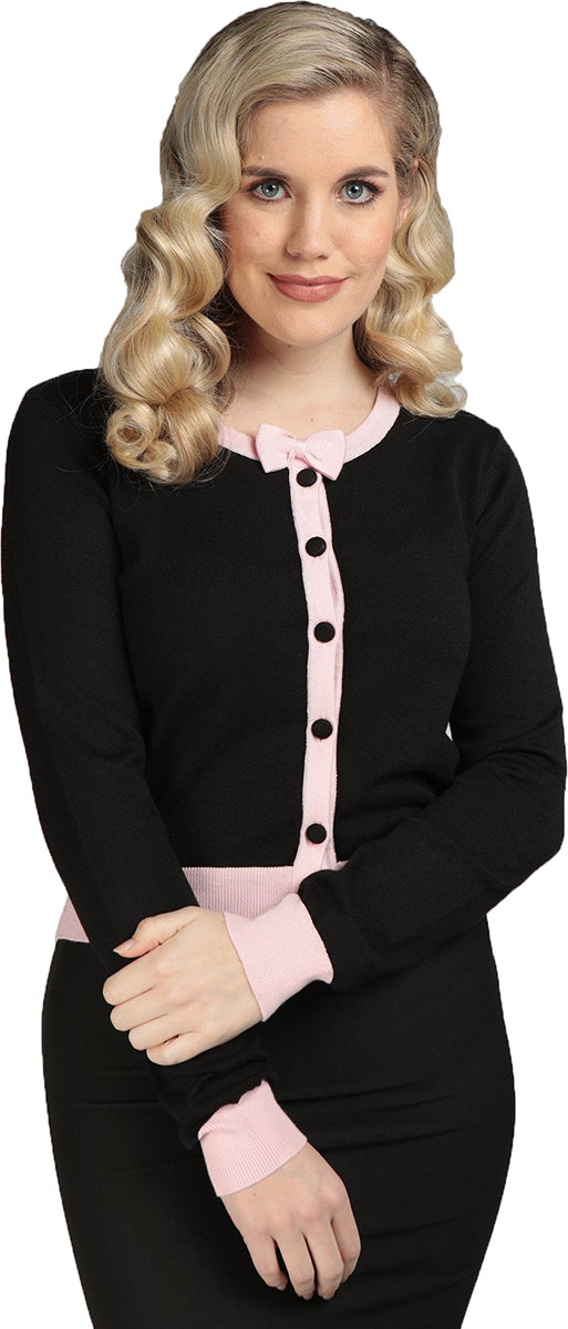 Collectif_CUPID_Vintage_SCHLEIFE_Bow_Rundhals_Langarm_CARDIGAN_Strickjacke-1